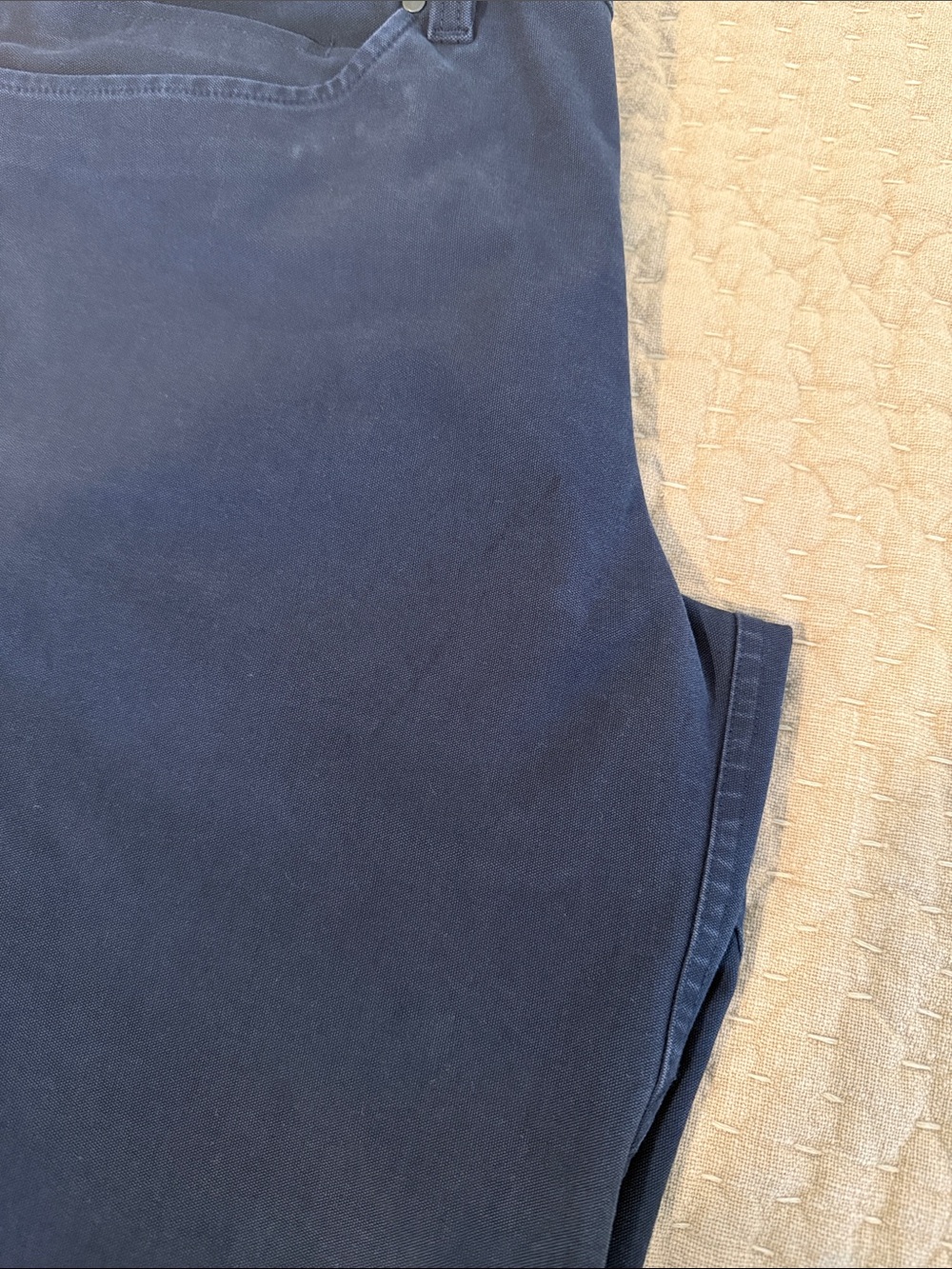 lululemon athletica Navy Men's Pants/jean like material with Button Waist - Picture 4 of 6